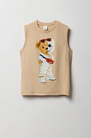 Débardeur à imprimé Teddy Skeleton pour garçon