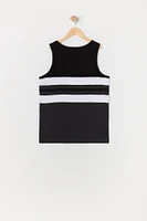 Boys Striped Colourblock Tank