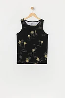 Boys Palm Tree Print Tank