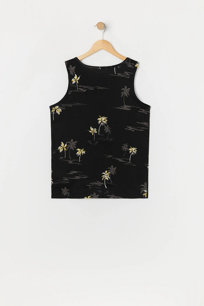 Boys Palm Tree Print Tank