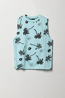 Boys Palm Tree Printed Tank