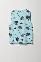 Boys Palm Tree Printed Tank