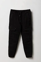 Boys Denim Cargo Pocket Jogger