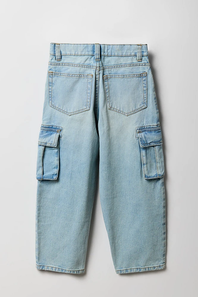 Boys Wide Leg Cargo Jean