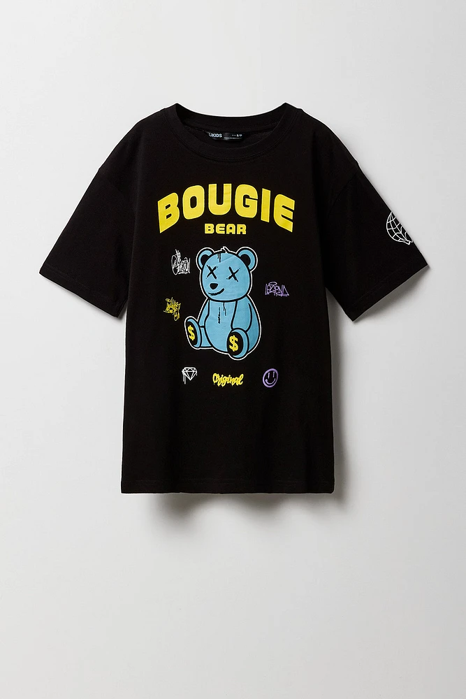 T-shirt à imprimé Bougie Bear pour garçon