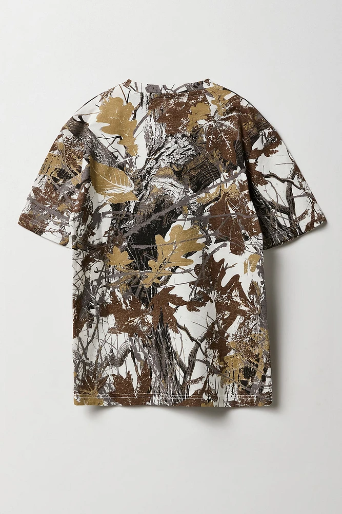 Boys Camo Print T-Shirt