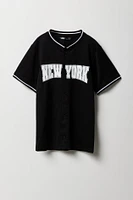 Boys Mesh City Graphic Baseball Jersey