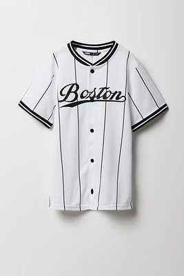 Boys Mesh City Graphic Baseball Jersey