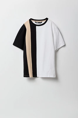 Boys Colourblock Striped T-Shirt