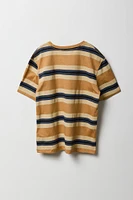 Boys Multi Striped Crewneck T-Shirt