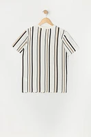 Boys Chicago Embroidered Striped T-Shirt