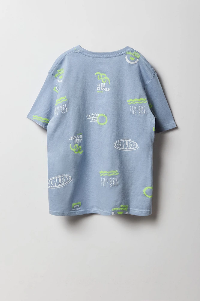 Boys Graffiti Print T-Shirt