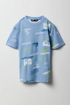 Boys Paradise Print T-Shirt
