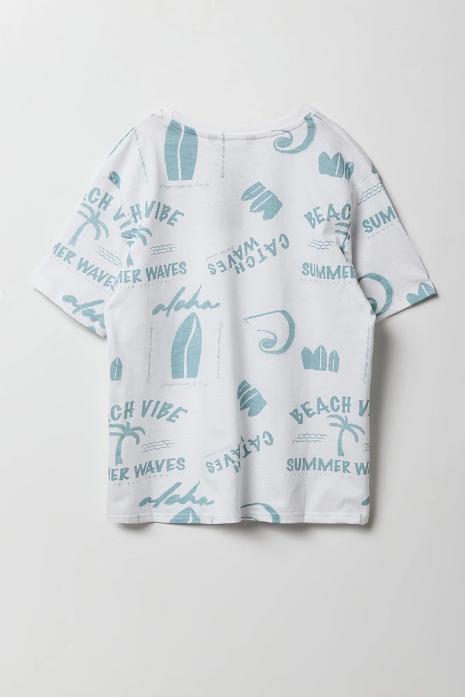 T-shirt à imprimé Paradise pour garçon