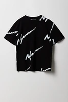 Boys Squiggle Printed T-Shirt