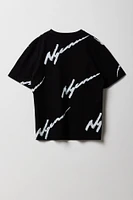 Boys Squiggle Printed T-Shirt