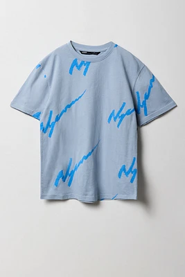 Boys Squiggle Printed T-Shirt