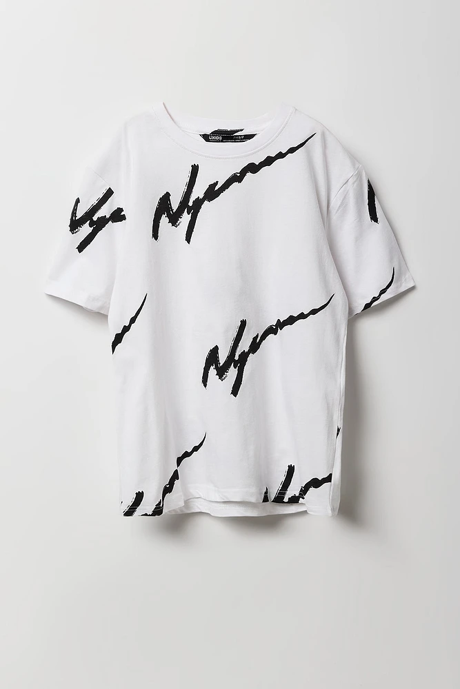T-shirt à imprimé Squiggle pour garçon