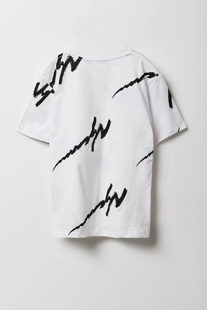 T-shirt à imprimé Squiggle pour garçon
