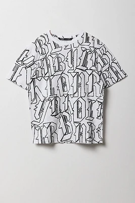 T-shirt à imprimé Block Letter pour garçon
