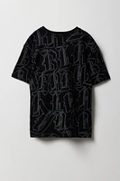 Boys Block Letter Printed T-Shirt
