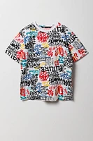 T-shirt à imprimé en graffitis pour garçon