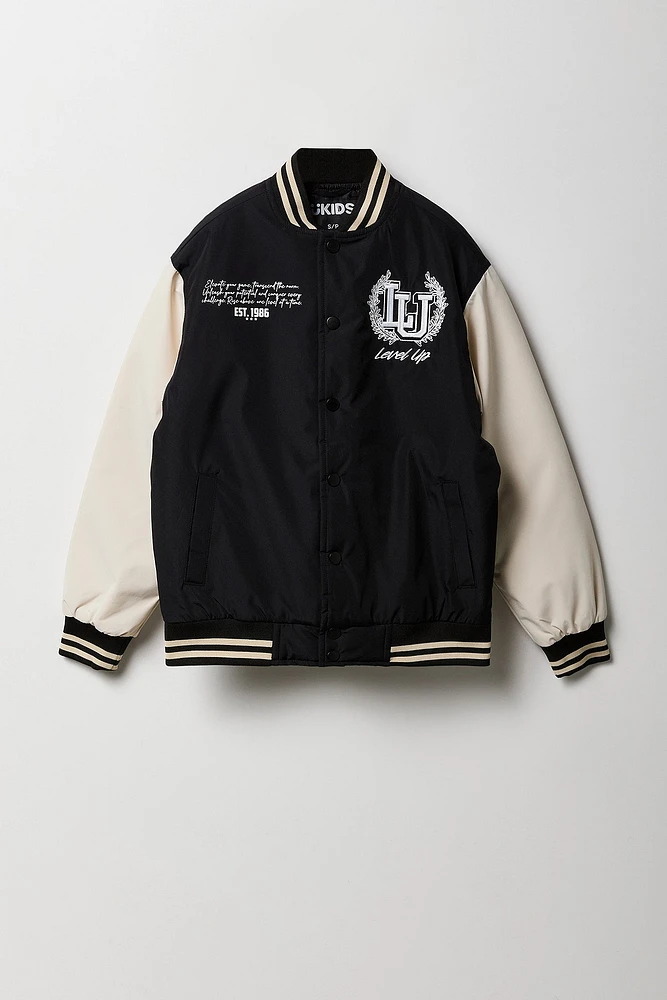 Blouson de style universitaire pour garçon