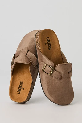 Boys Faux Suede Cork Slide