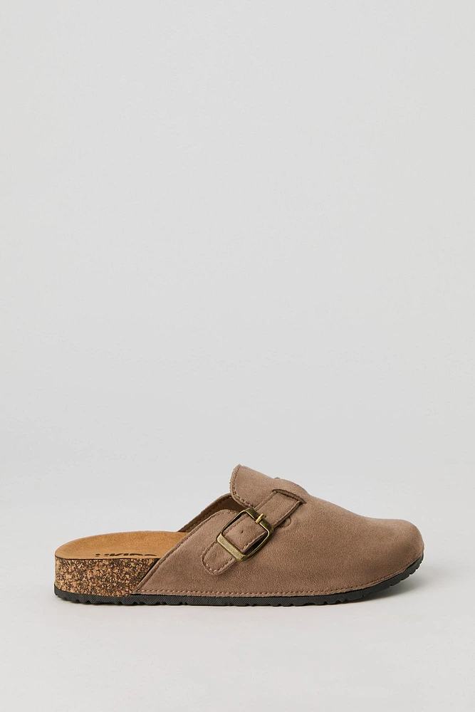 Boys Faux Suede Cork Slide