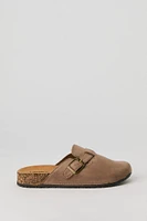 Boys Faux Suede Cork Slide
