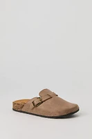Boys Faux Suede Cork Slide