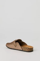 Boys Faux Suede Cork Slide