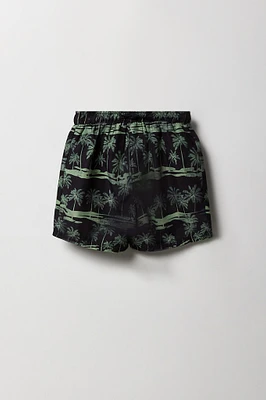 Boys Tropical Printed Swim Short
