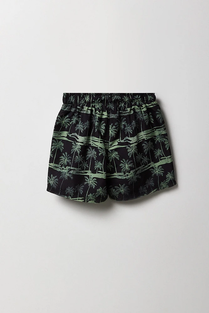 Boys Tropical Printed Swim Short