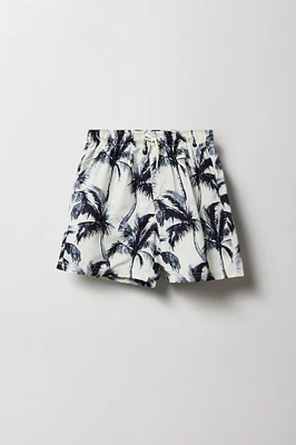 Short de baignade avec motif tropical pour garçon