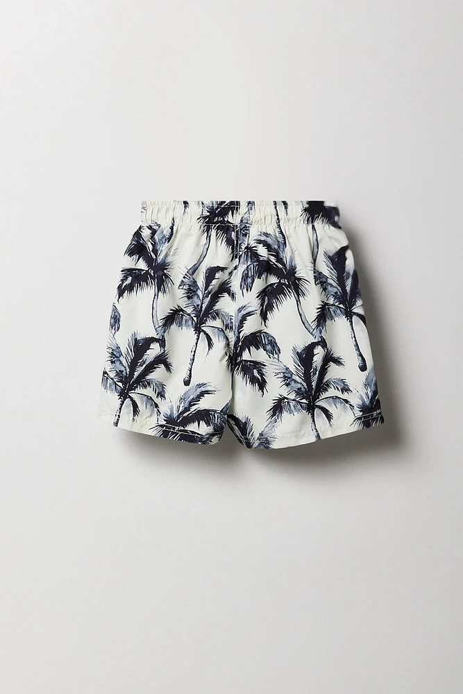 Short de baignade avec motif tropical pour garçon