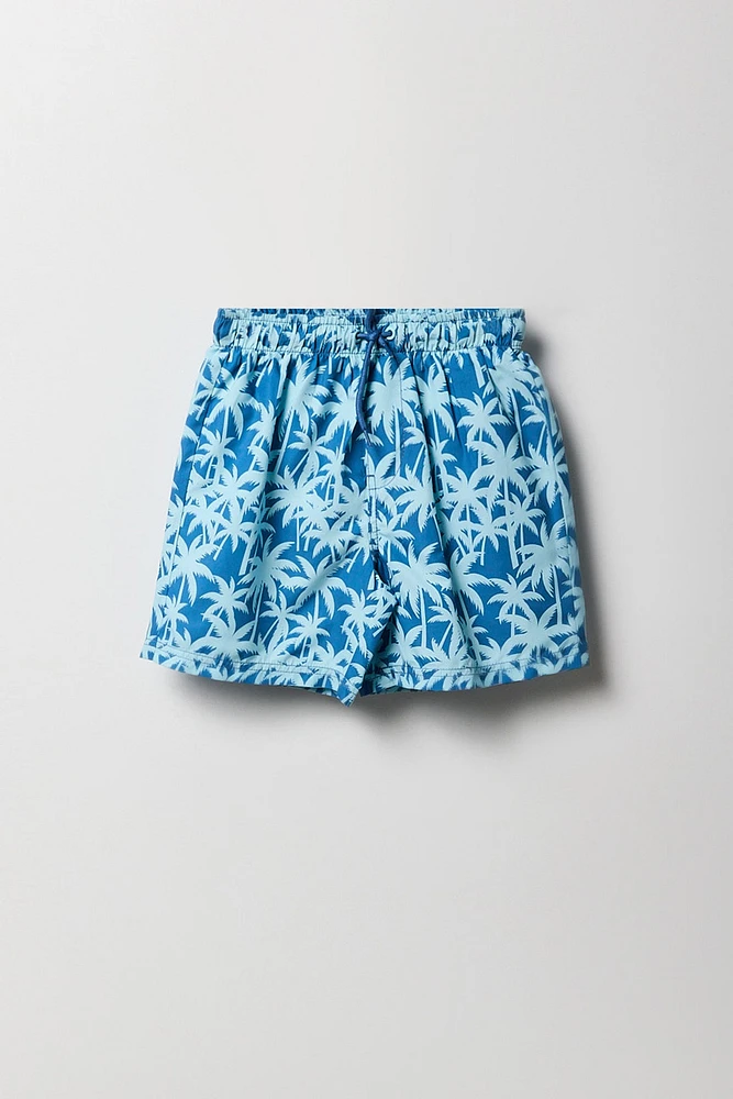 Short de baignade avec motif tropical pour garçon