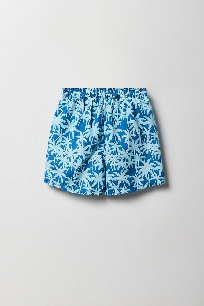 Short de baignade avec motif tropical pour garçon