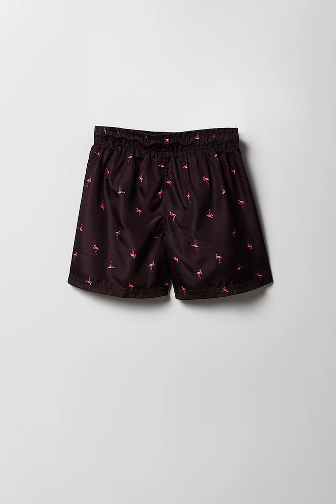 Boys Tropical Printed Swim Short