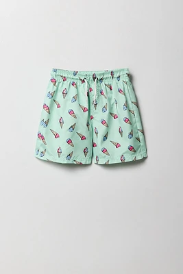 Boys Printed Swim Short