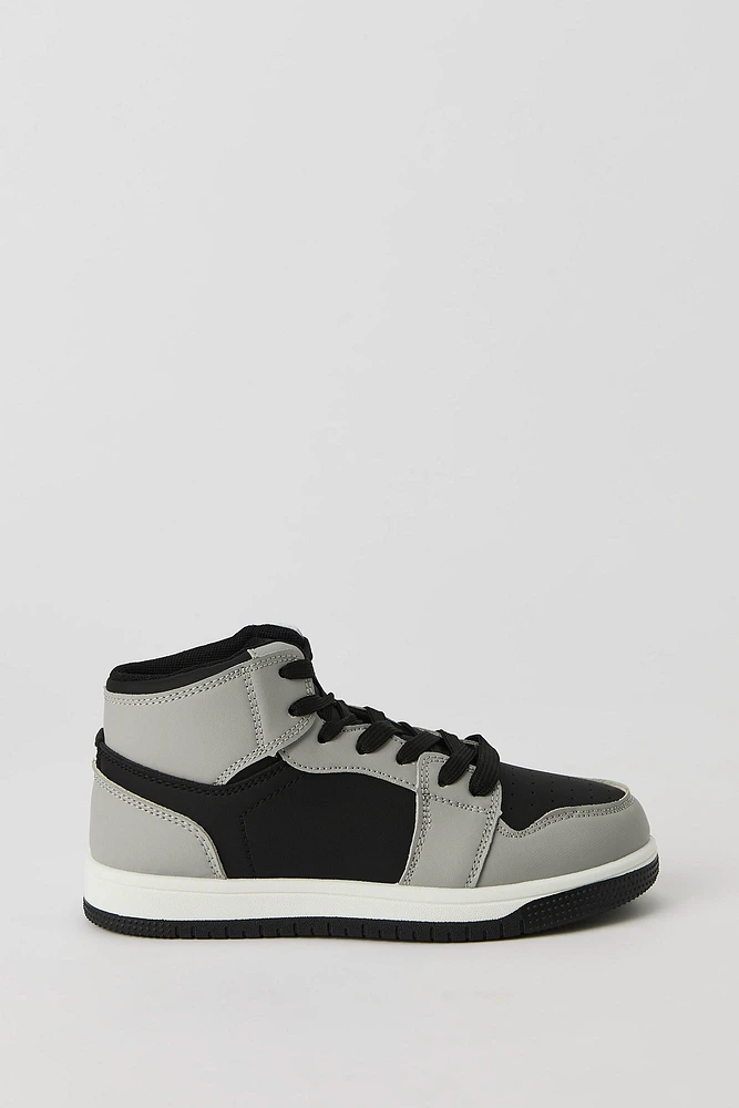 Boys High Top Colourblock Sneaker