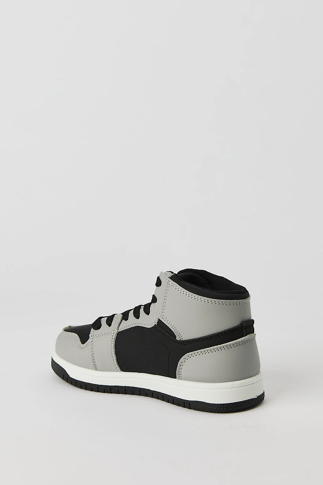 Boys High Top Colourblock Sneaker