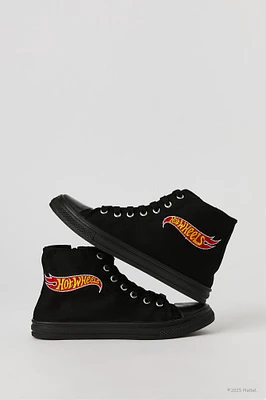Espadrilles montantes lacées avec motif brodé Hot Wheels™ pour garçon