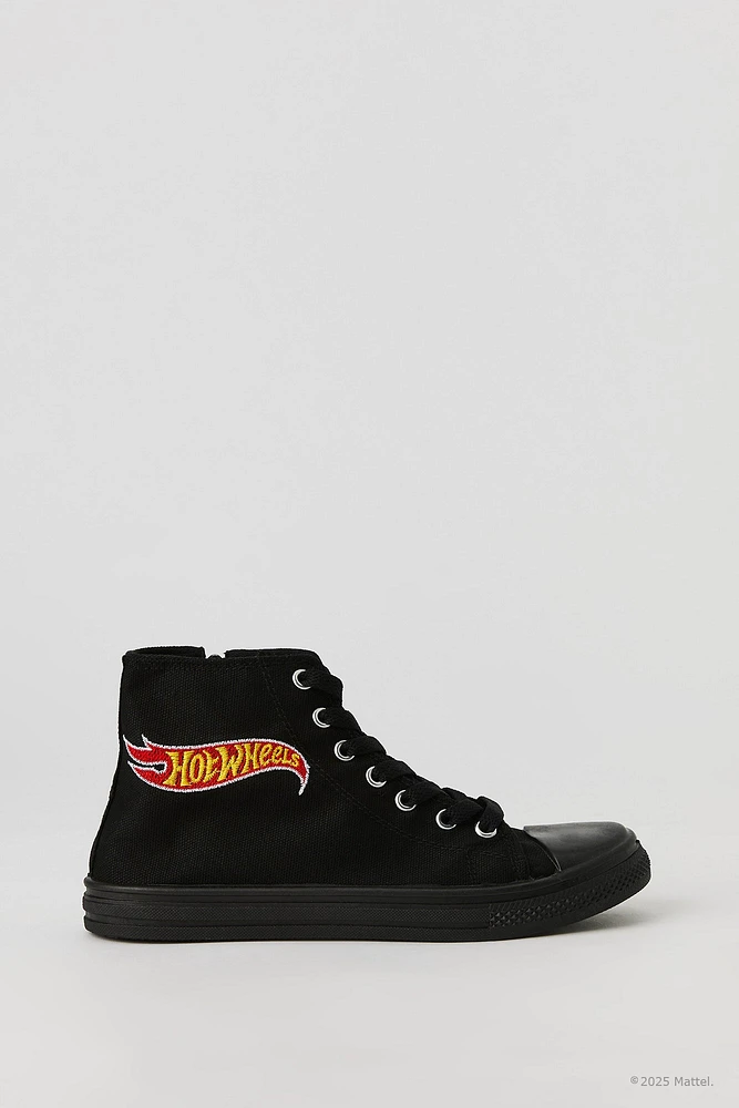 Espadrilles montantes lacées avec motif brodé Hot Wheels™ pour garçon