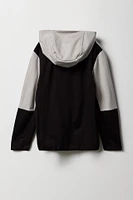 Boys Active Colourblock Zip-Up Hoodie