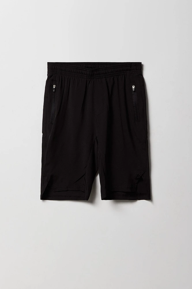 Boys Active Zipper Pocket Short