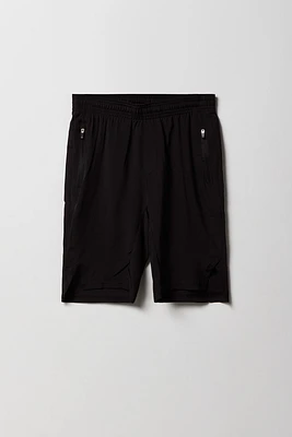 Boys Active Zipper Pocket Short