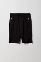 Boys Active Zipper Pocket Short