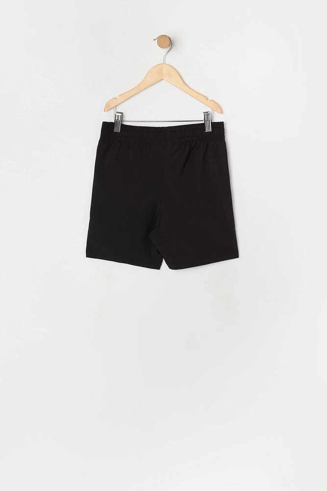 Boys Active 4-Way Stretch Zipper Short