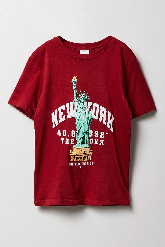 T-shirt à imprimé New York Limited Edition pour garçon